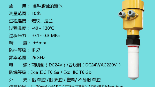 雷达物位计在化工行业上的应用